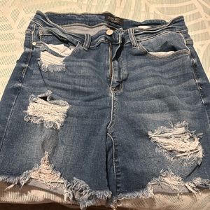Judy Blue Distressed Shorts